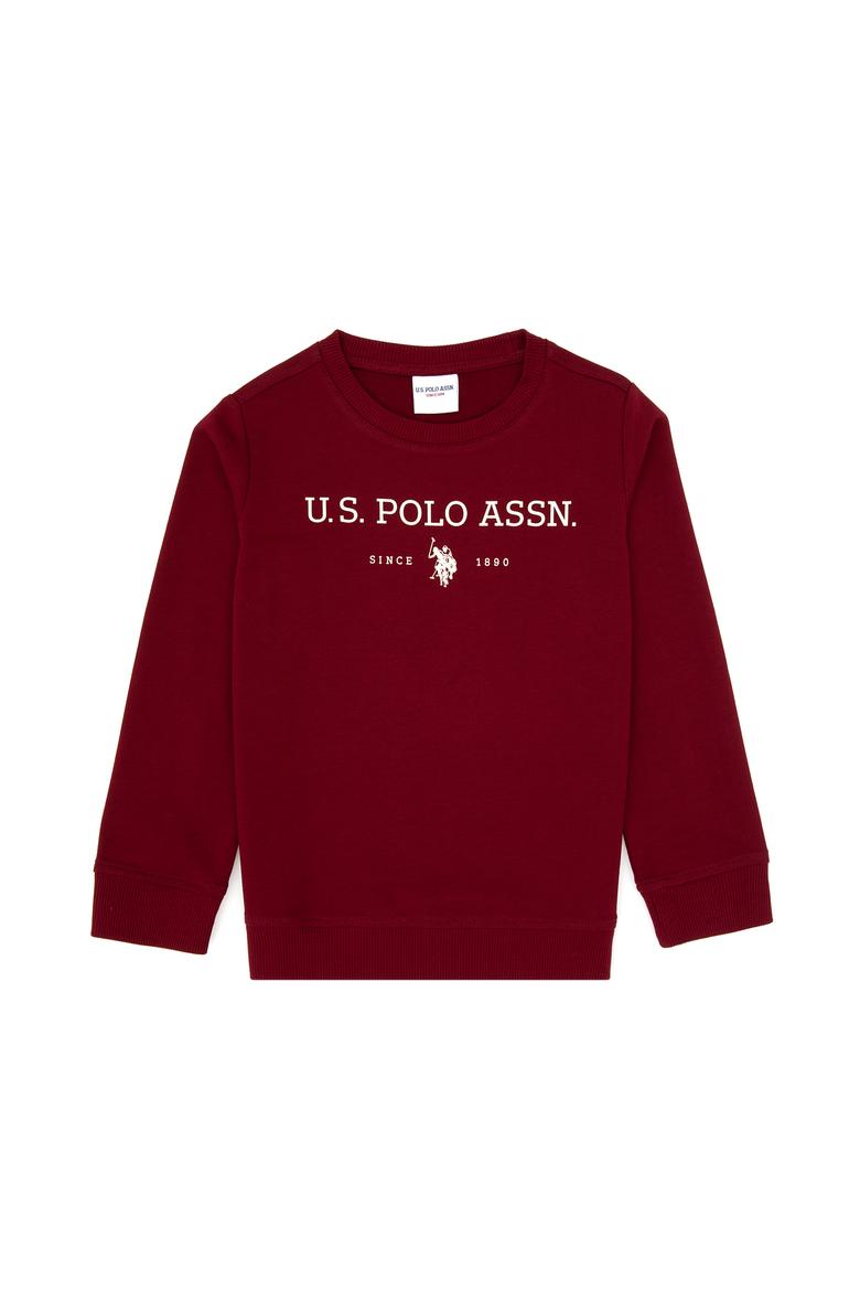 Erkek Çocuk Bordo Bisiklet Yaka Sweatshirt - 50313900110