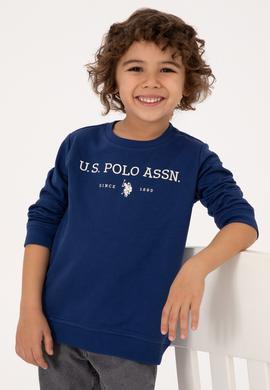 Erkek Çocuk İndigo Bisiklet Yaka Sweatshirt - 50313900056