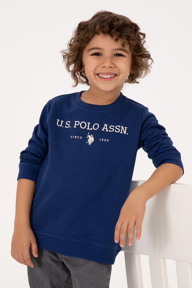 Erkek Çocuk İndigo Bisiklet Yaka Sweatshirt - 50313900056