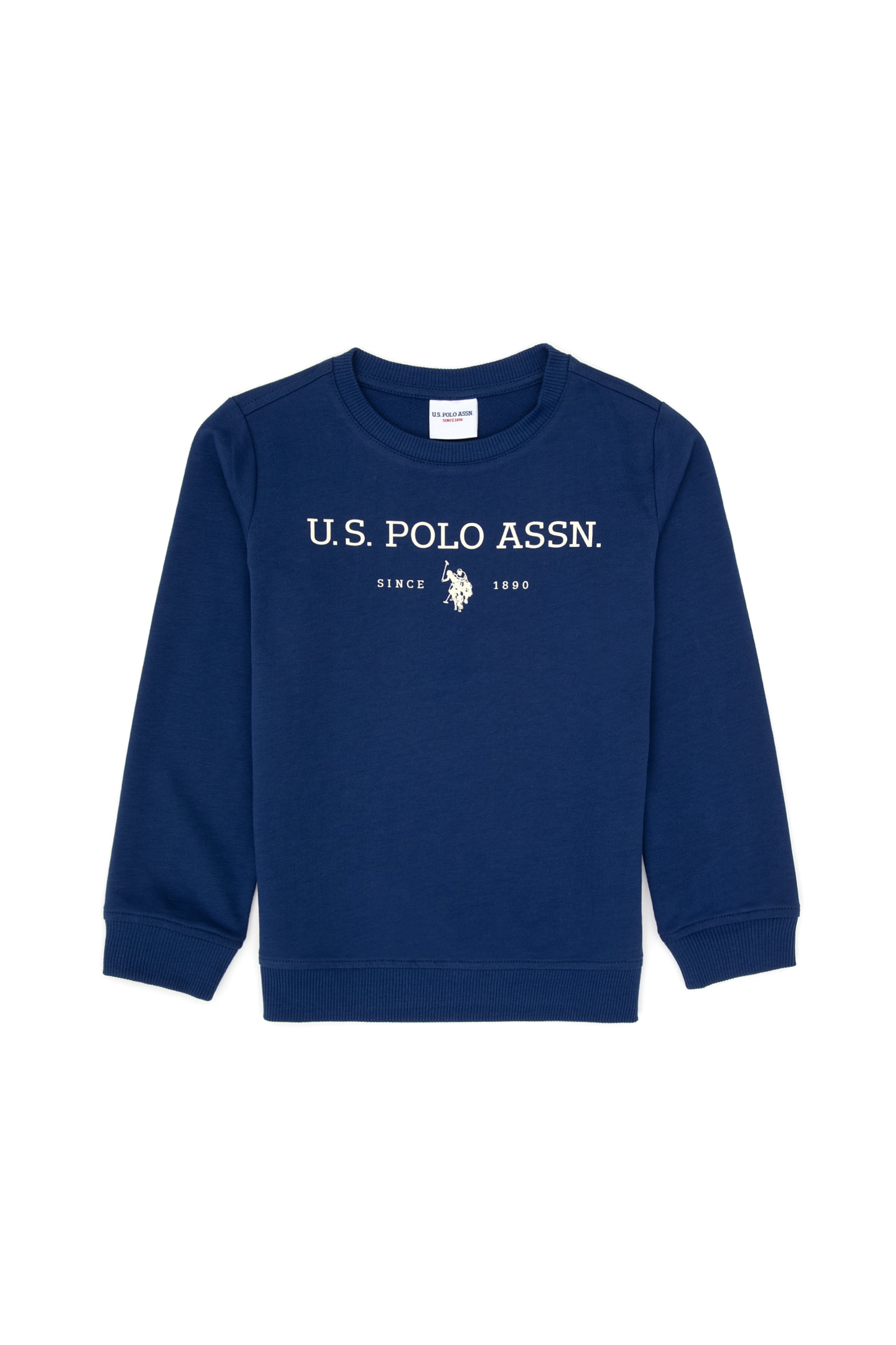 Erkek Çocuk İndigo Bisiklet Yaka Sweatshirt