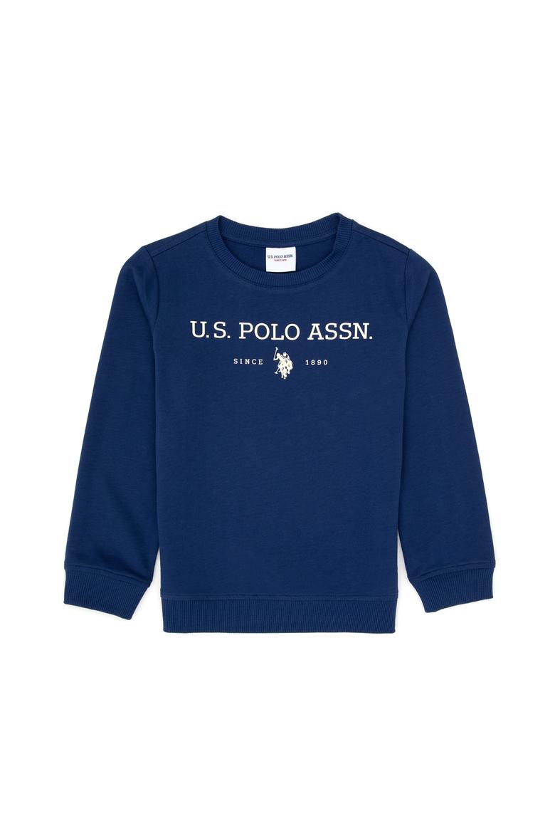 Erkek Çocuk İndigo Bisiklet Yaka Sweatshirt - 50313900056