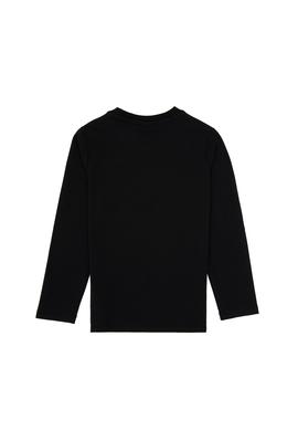 Erkek Çocuk Siyah Basic Bisiklet Yaka Sweatshirt - 50314002013