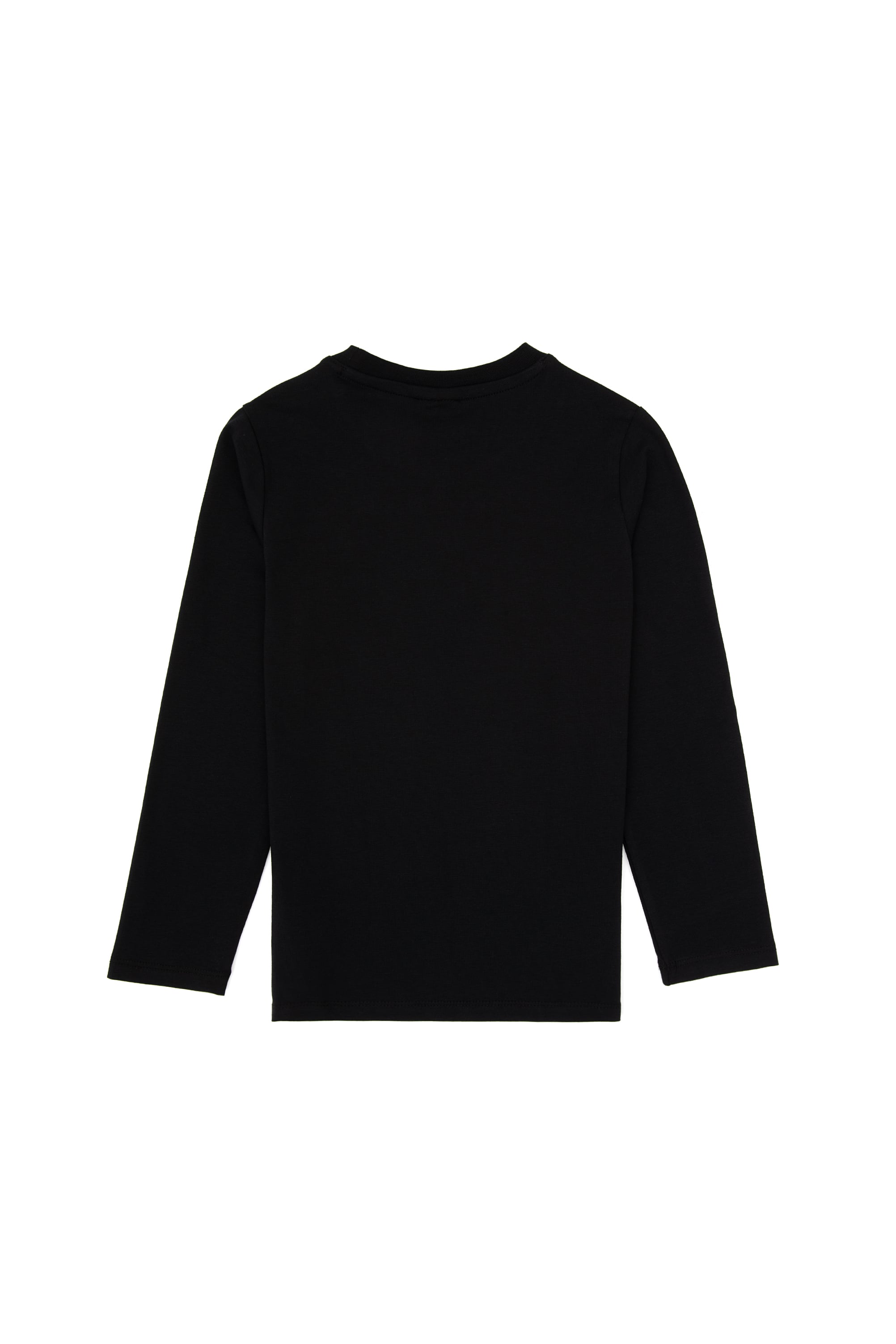 Erkek Çocuk Siyah Basic Bisiklet Yaka Sweatshirt - Image 7