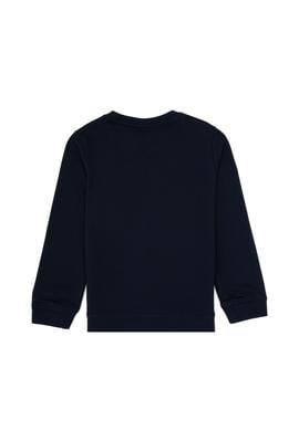 Erkek Çocuk Lacivert Bisiklet Yaka Sweatshirt - 50313900005