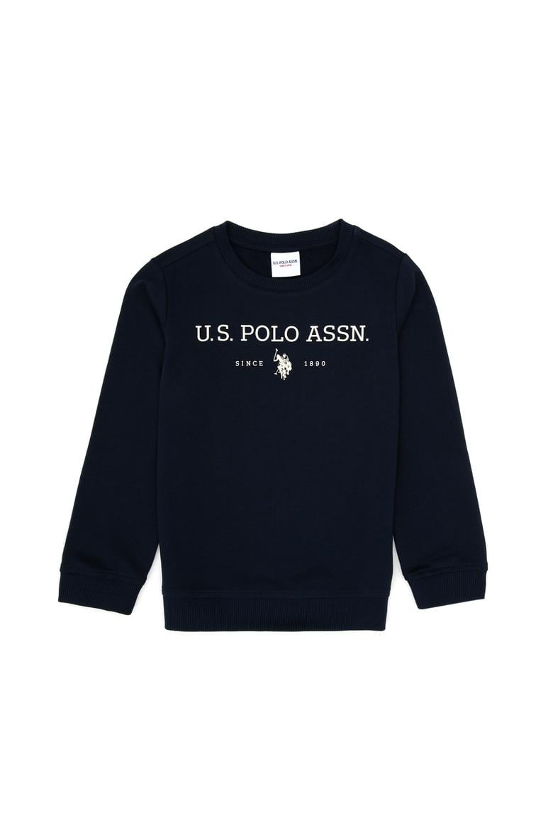 Erkek Çocuk Lacivert Bisiklet Yaka Sweatshirt - 50313900005