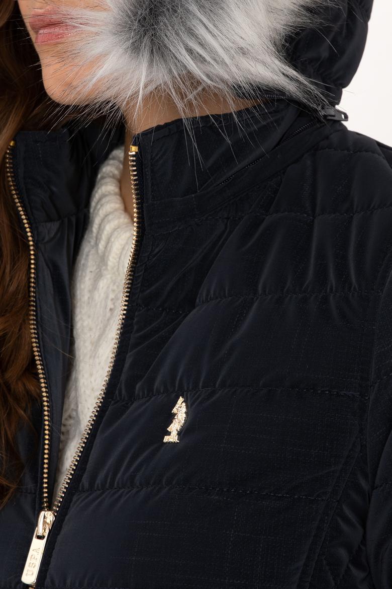 Kadın Lacivert Deri Ceket - 50317317012