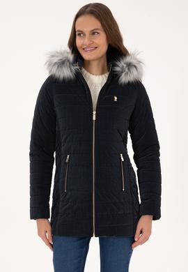 Kadın Lacivert Deri Ceket - 50317317012