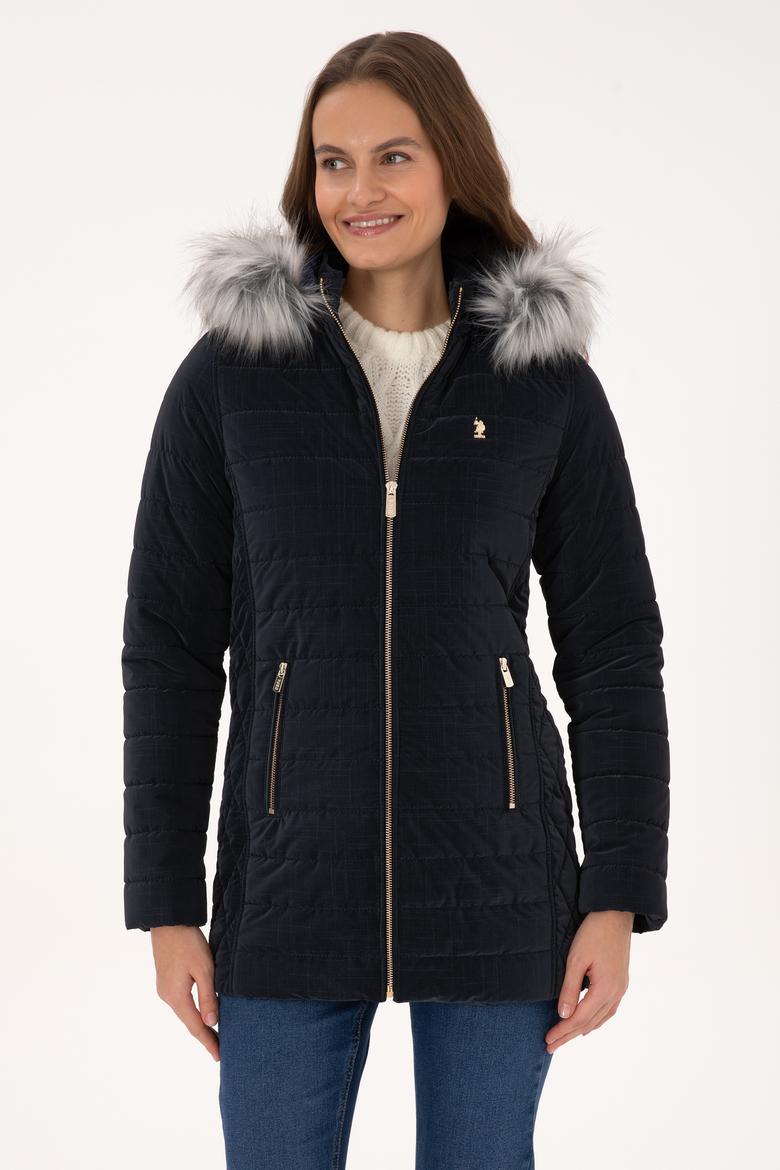 Kadın Lacivert Deri Ceket - 50317317012