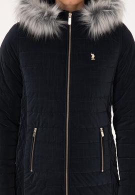 Kadın Lacivert Deri Ceket - 50317317012