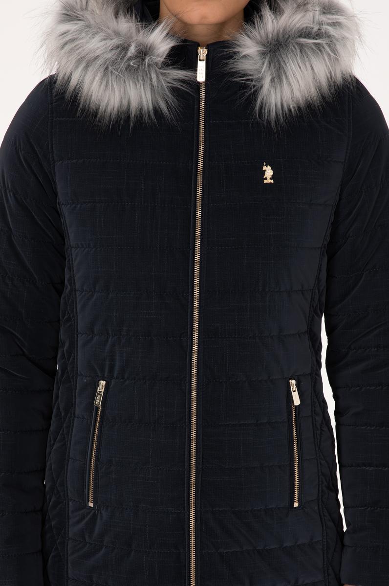 Kadın Lacivert Deri Ceket