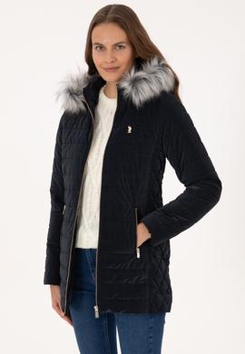 Kadın Lacivert Deri Ceket - 50317317012