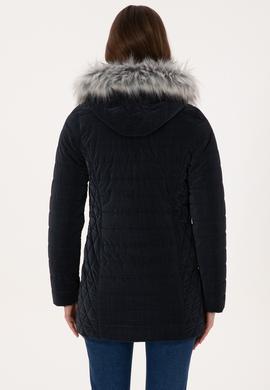 Kadın Lacivert Deri Ceket - 50317317012