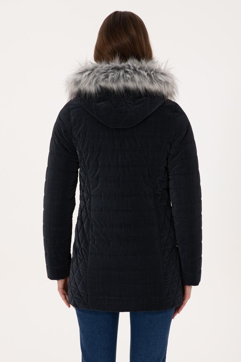 Kadın Lacivert Deri Ceket - 50317317012