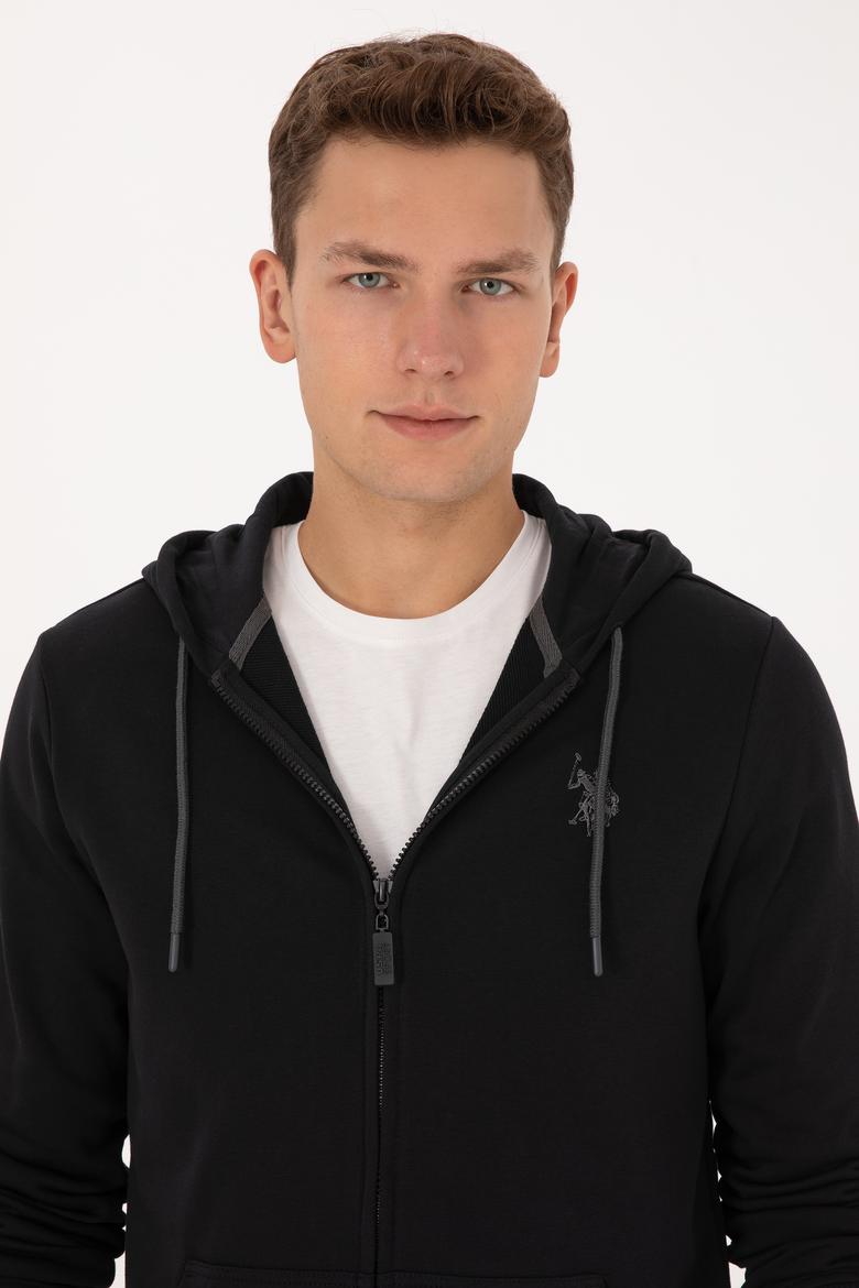 Erkek Siyah Örme Hırka - 50313748016