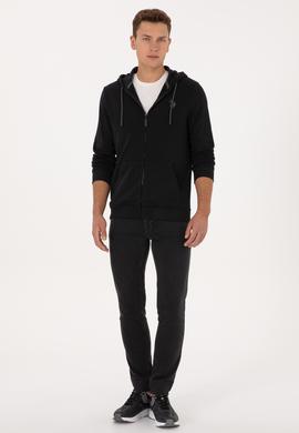 Erkek Siyah Örme Hırka - 50313748016