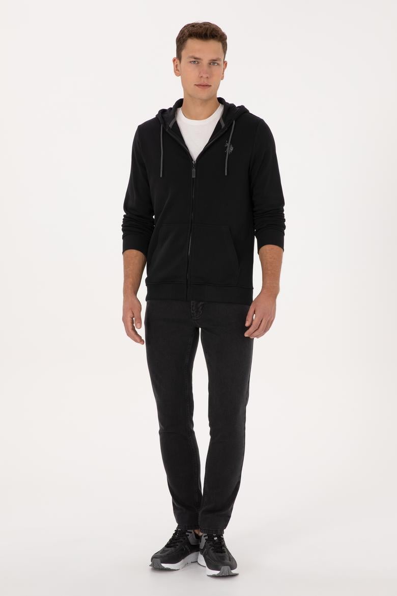 Erkek Siyah Örme Hırka - 50313748016