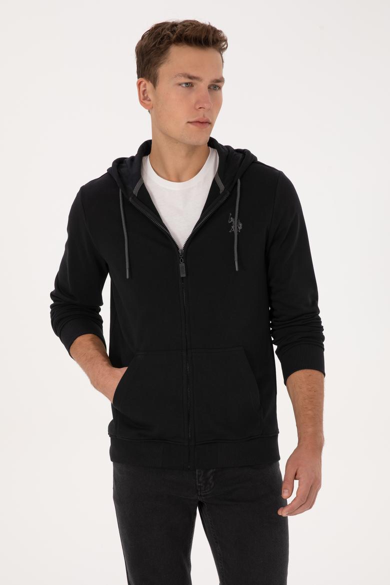 Erkek Siyah Örme Hırka