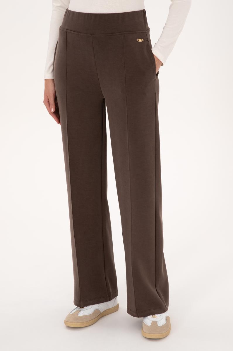 Kadın Koyu Kahverengi Modal Karışımlı Loose Fit Eşofman Altı