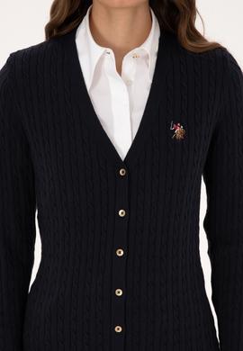 Kadın Lacivert Basic Triko Hırka - 50317841011