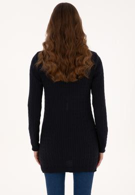 Kadın Lacivert Basic Triko Hırka - 50317789010