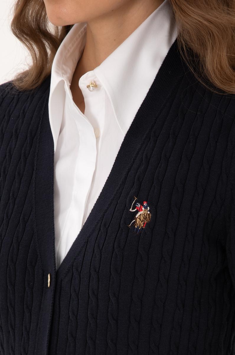 Kadın Lacivert Basic Triko Hırka