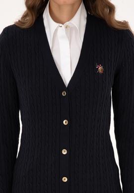 Kadın Lacivert Basic Triko Hırka - 50317789010