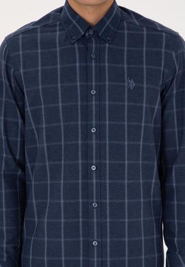 Erkek Açık Lacivert Uzun Kollu Gömlek - 50308535023