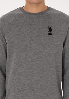 Erkek Regular Fit Bisiklet Yaka Antrasit Melanj Basic Sweatshirt - 50308103024