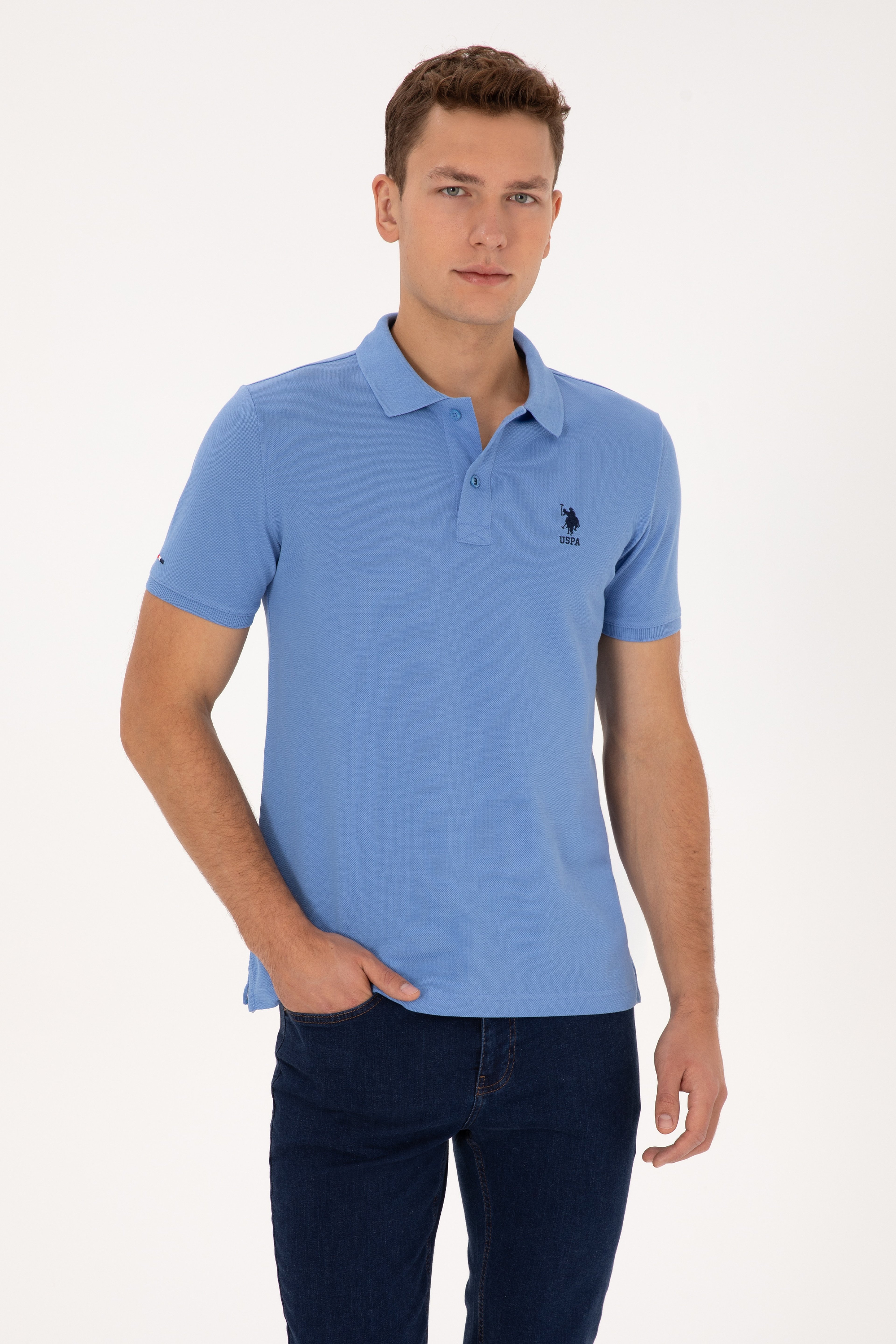Erkek Saks Basic Tişört - Image 1