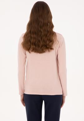 Kadın Pudra Basic Triko Hırka - 50307737065