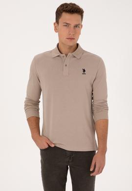 Erkek Koyu Bej Basic Sweatshirt - 50307757304