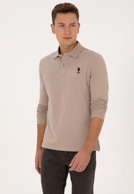 Erkek Koyu Bej Basic Sweatshirt - 50307757304