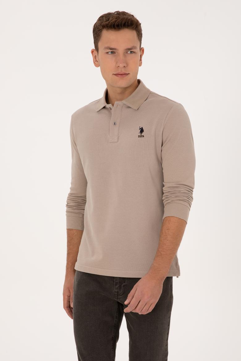 Erkek Koyu Bej Basic Sweatshirt - 50307757304