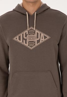 Erkek Regular Fit Kapüşonlu Vizon Sweatshirt - 50308129006