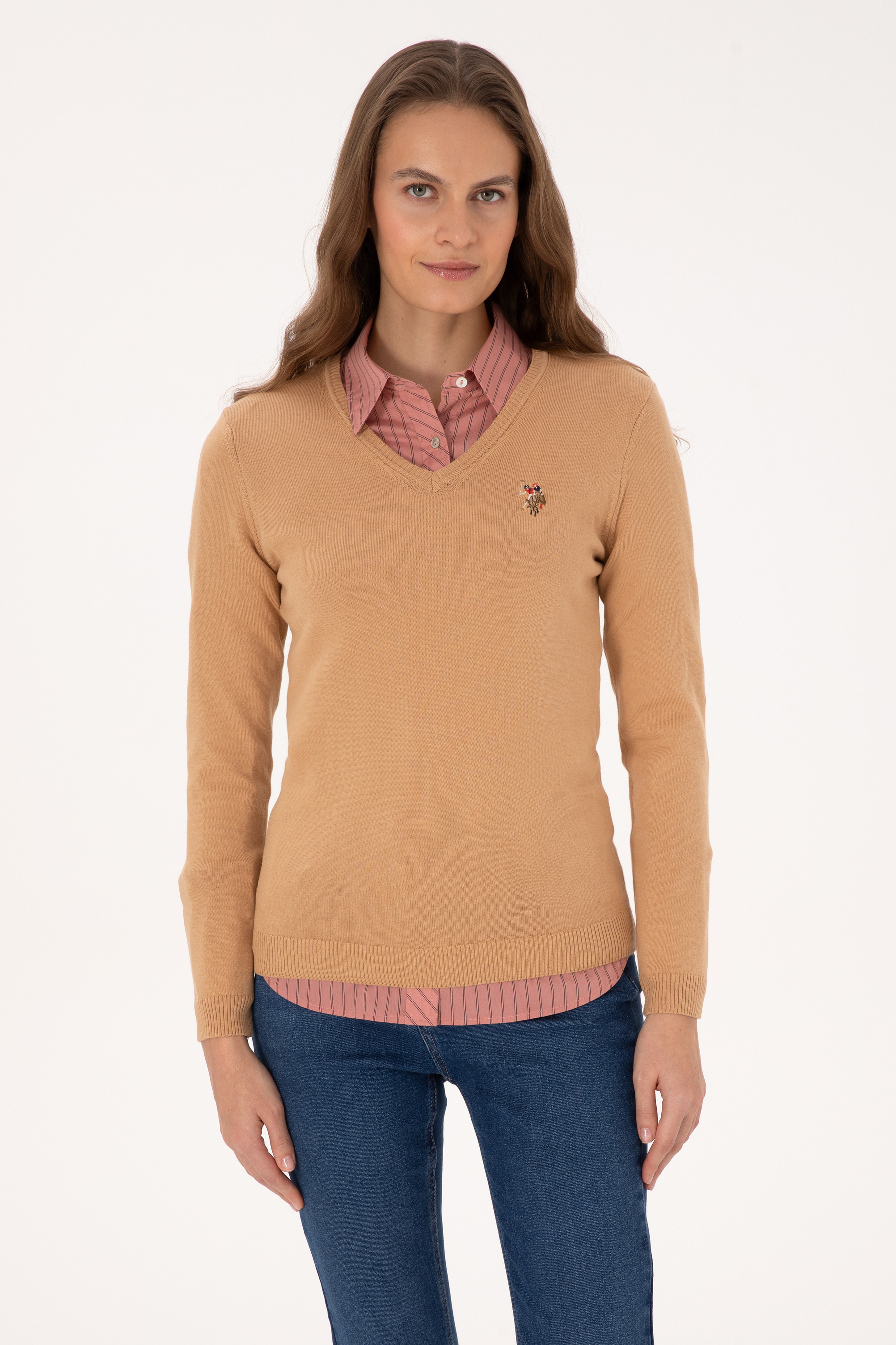 Kadın Camel Basic Kazak - Image 1