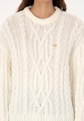 Kadın Krem Bisiklet Yaka Kazak - 50310215005