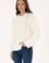 Kadın Krem Bisiklet Yaka Kazak