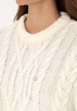 Kadın Krem Bisiklet Yaka Kazak - 50310215005