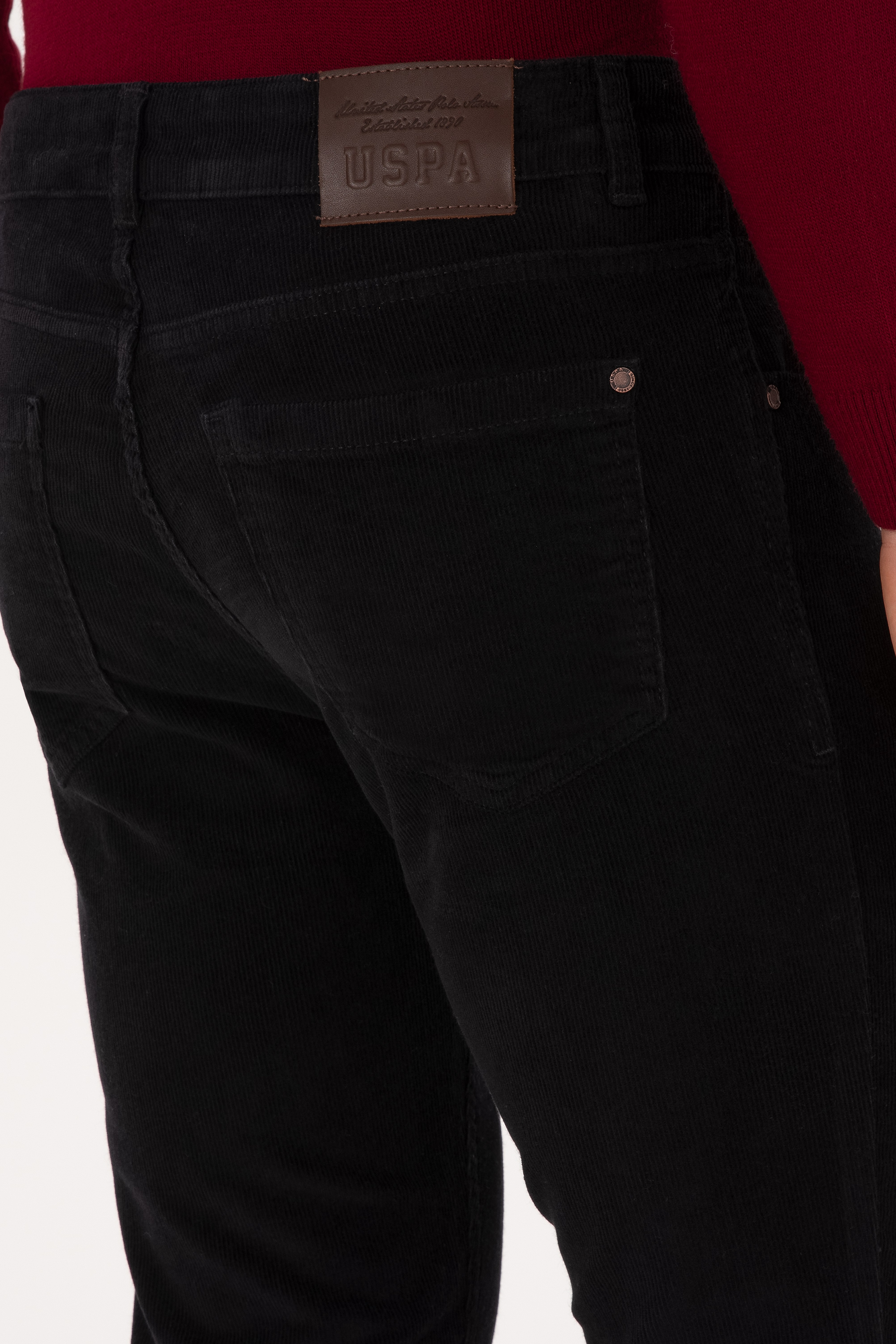 Erkek Slim Fit Siyah Kanvas Pantolon - Image 6