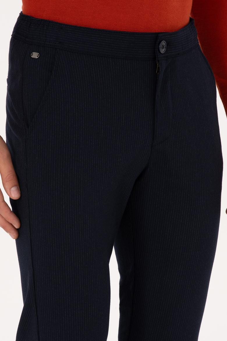 Erkek Lacivert Kanvas Pantolon - 50310485052