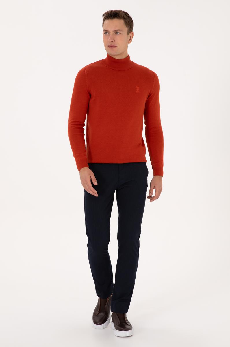 Erkek Lacivert Kanvas Pantolon