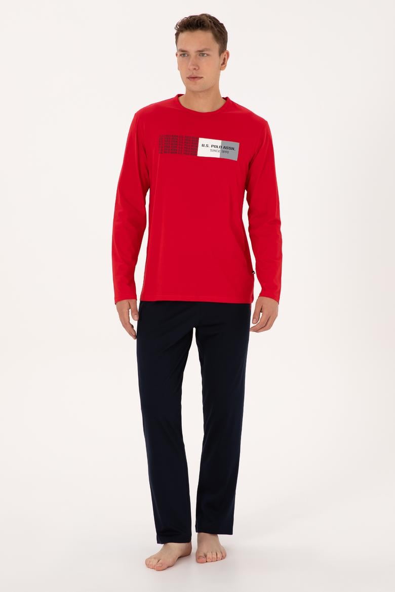 Erkek Kırmızı Pijama Takımı