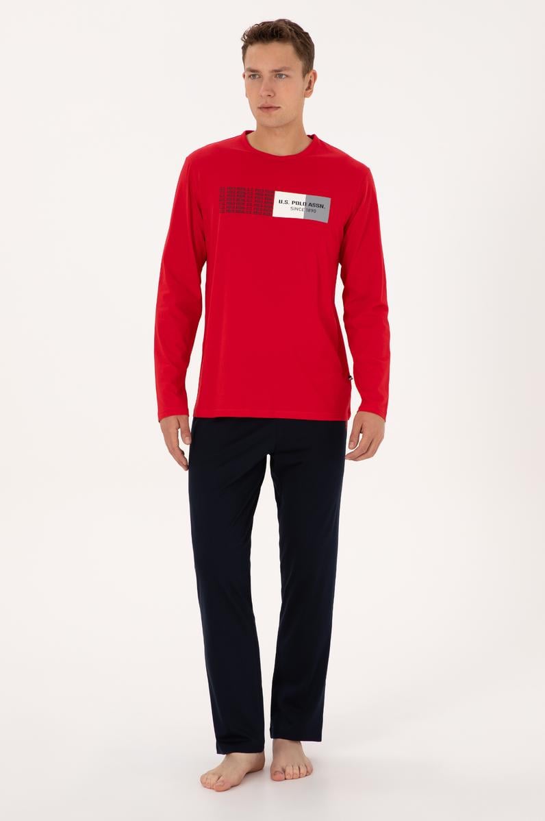 Erkek Kırmızı Pijama Takımı