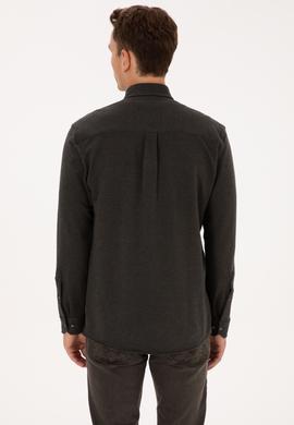 Erkek Haki Örme Gömlek - 50308469008