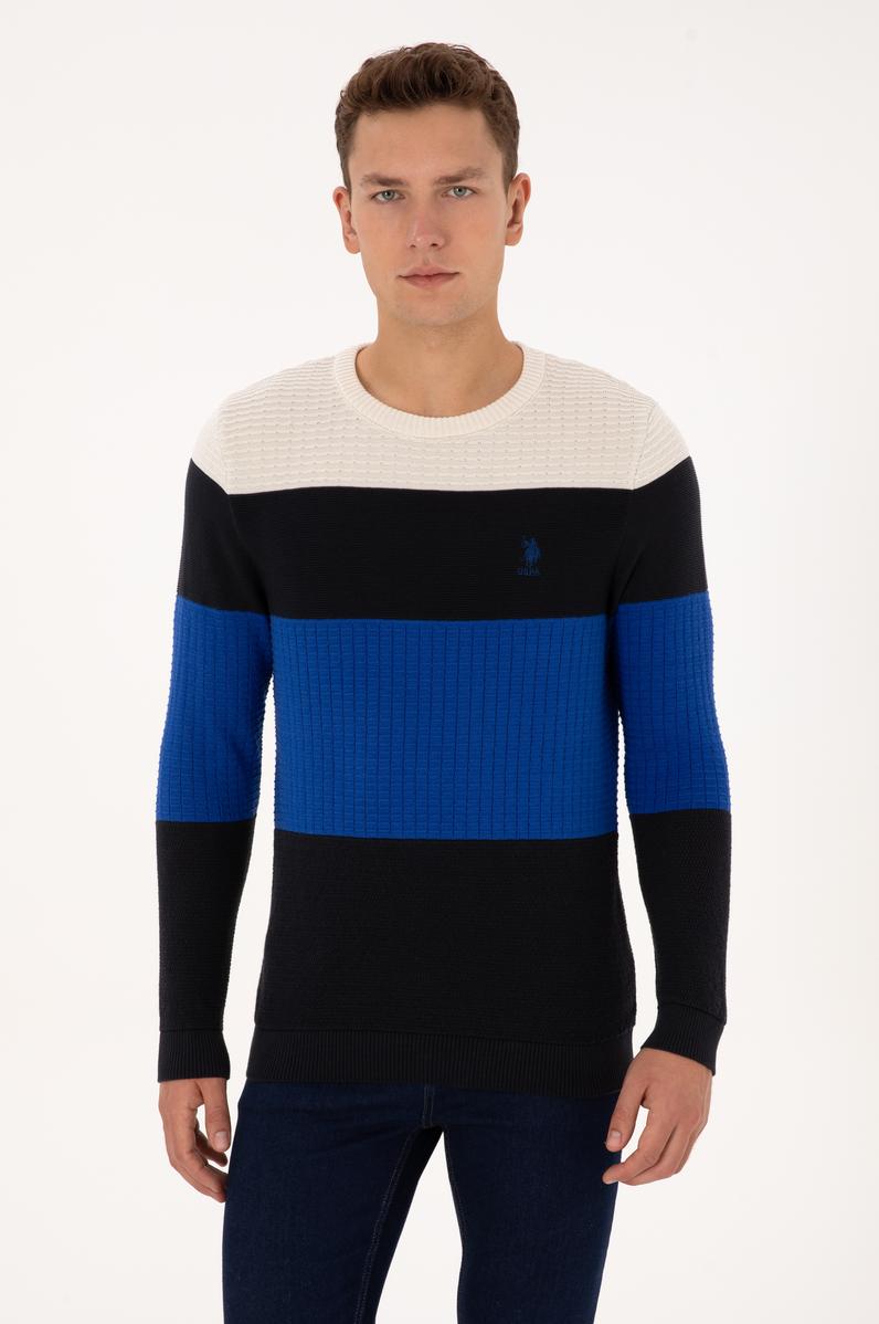 Erkek Regular Fit Bisiklet Yaka Lacivert Sweatshirt