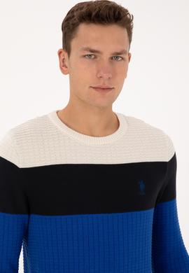 Erkek Regular Fit Bisiklet Yaka Lacivert Sweatshirt - 50307828006