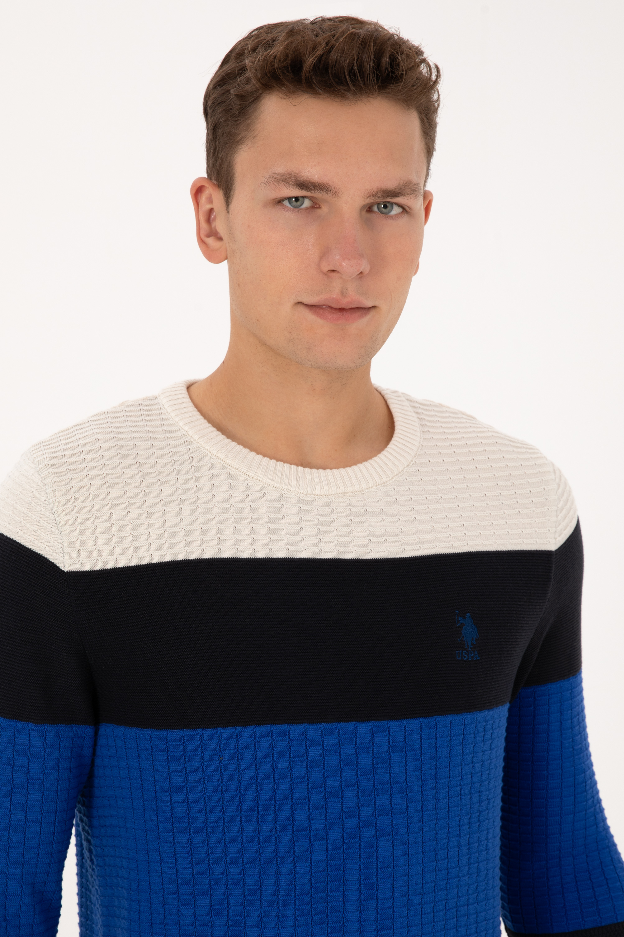 Erkek Regular Fit Bisiklet Yaka Lacivert Sweatshirt - Image 2