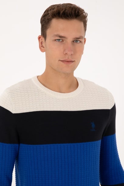 Erkek Regular Fit Bisiklet Yaka Lacivert Sweatshirt