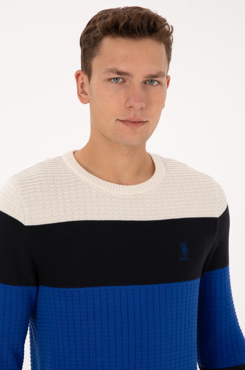 Erkek Regular Fit Bisiklet Yaka Lacivert Sweatshirt