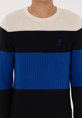 Erkek Regular Fit Bisiklet Yaka Lacivert Sweatshirt - 50307828006